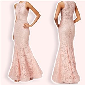 SALE❗️Lace mermaid blush pink formal dress
